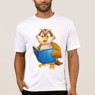 Kluge Eule liest Buch T-Shirt