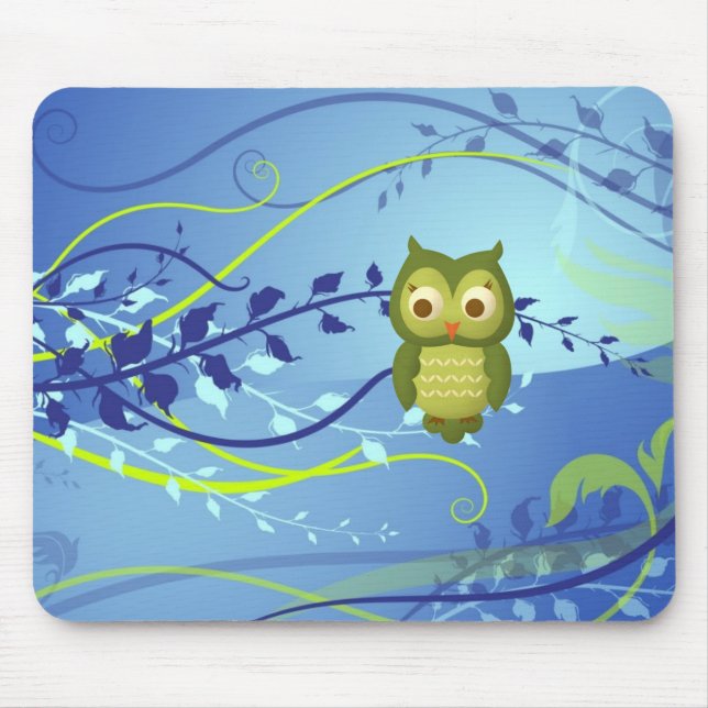 Kluge Eule Mousepad (Vorne)