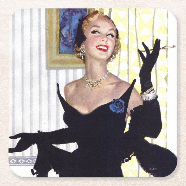 Kluge Frauen sind gefährlich zu 2 Rechteckiger Pappuntersetzer (Vorderseite)