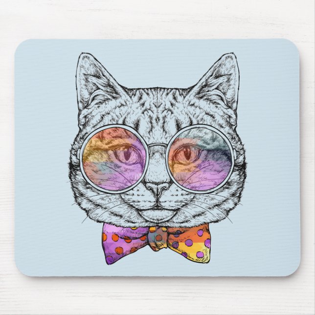 Kluge Miezekatze Kat Mousepad (Vorne)
