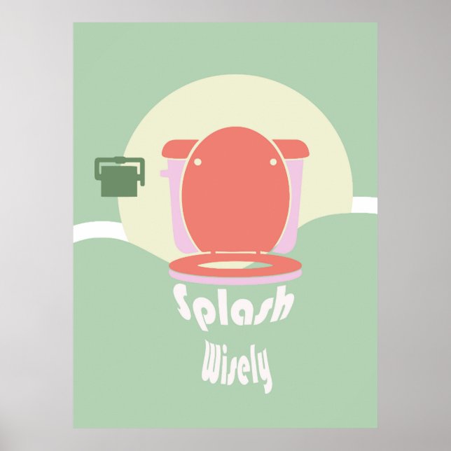 Kluge Splash: Die Toilettenwand Kunst Poster (Vorne)