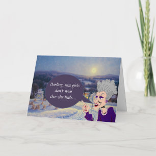 Kluger alte Frauen-Feiertag grüßen#3 (2015) Feiertagskarte