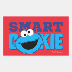Kluger Keksmonster Rechteckiger Aufkleber