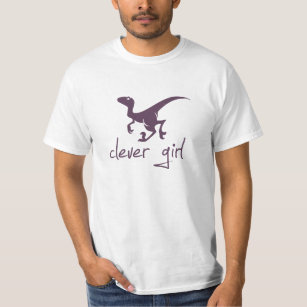 Kluger Mädchen-DinosaurierVelociraptor T-Shirt