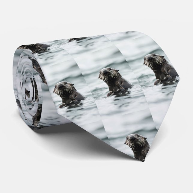 Kluger Otter Krawatte (Gerollt)