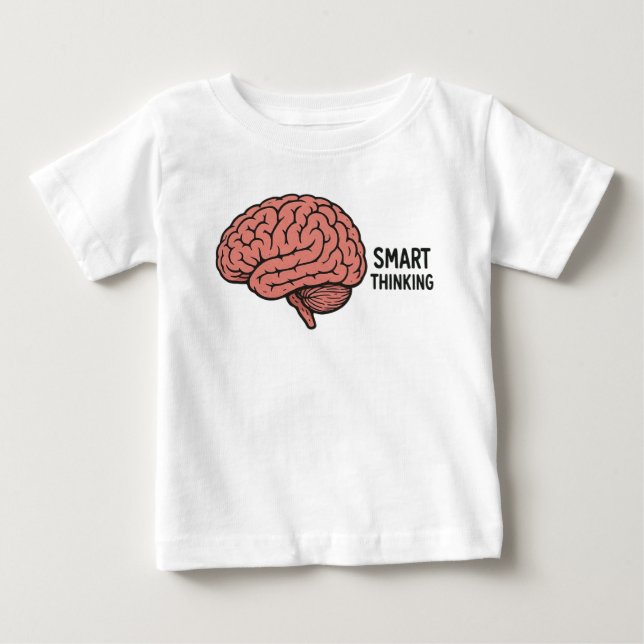 Kluges Denken Der Power des Gehirns Baby T-shirt (Vorderseite)