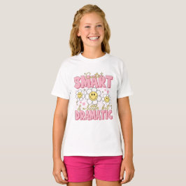 Kluges, kleines, dramatisches Girl-Tshirt T-Shirt