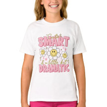Kluges, kleines, dramatisches Girl-Tshirt