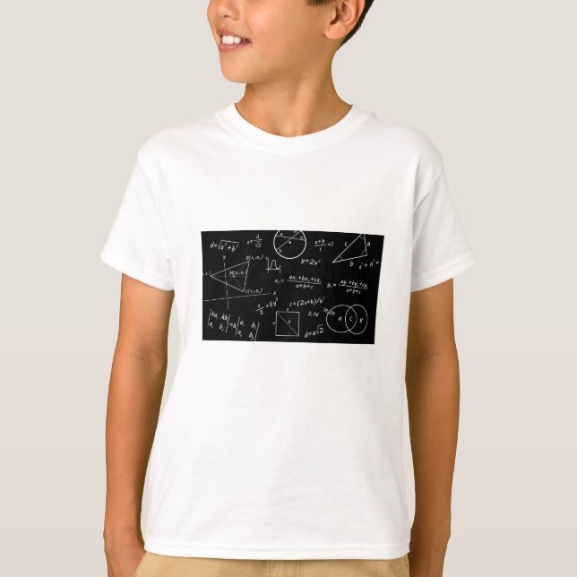 Kluges Schwarzes Brett Jungen T-Shirt (Vorderseite)