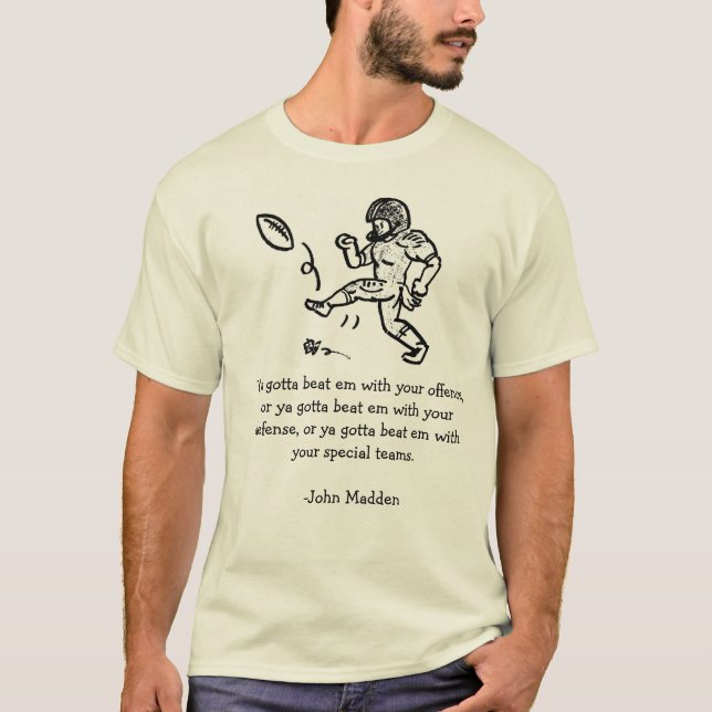 Klugheit von machen verrückt T-Shirt (Vorderseite)