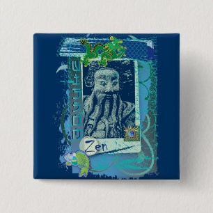 Klugheits-Blau Button