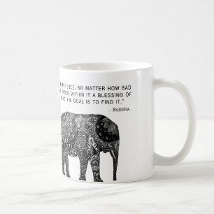 Klugheits-Buddha-Elefant-Tasse Kaffeetasse