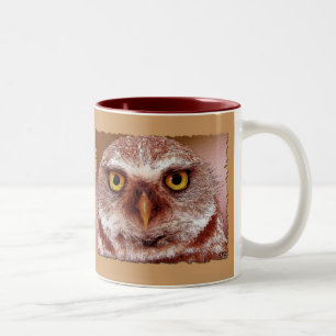 KLUGHEITS-EULE ZWEIFARBIGE TASSE