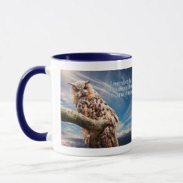 Klugheits-Zitat-Eulen-Tassen Tasse