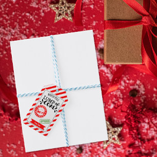 Klumpen Coal lustig funky Weihnachtsgeheimnis Sant Geschenkanhänger