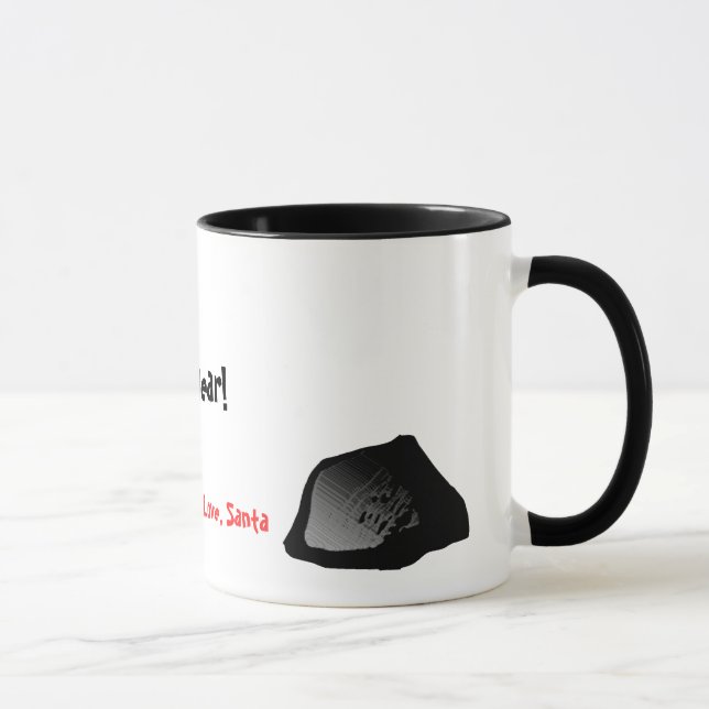 Klumpen des Kohlenkaffees Tasse (Rechts)