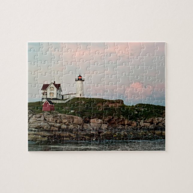 Klumpen-helles Sonnenuntergang-Puzzlespiel (Horizontal)