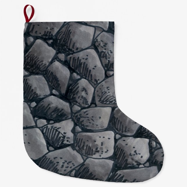 Klumpen Kohle Weihnachtsfest Strumpf groß Großer Weihnachtsstrumpf (Vorderseite)