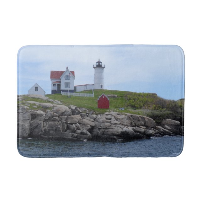 Klumpen-Leuchtturm - Maine Badematte (Vorderseite)