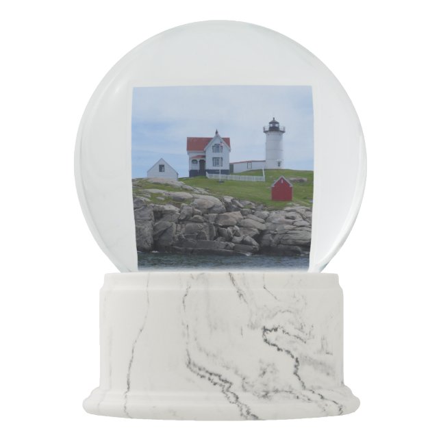 Klumpen-Leuchtturm - Maine Schneekugel (Vorderseite)