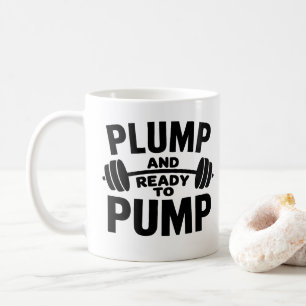 Klumpen und bereit zum Pump des sonnigen Fitnessst Kaffeetasse
