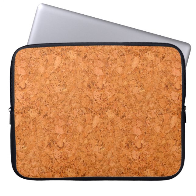Klumpiger Naturkork-hölzerner Korn-Blick Laptopschutzhülle (Vorderseite)