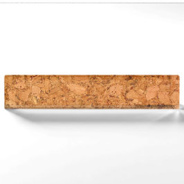 Klumpiger Naturkork-hölzerner Korn-Blick Namensplakette