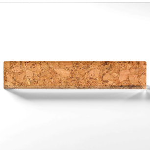 Klumpiger Naturkork-hölzerner Korn-Blick Namensplakette
