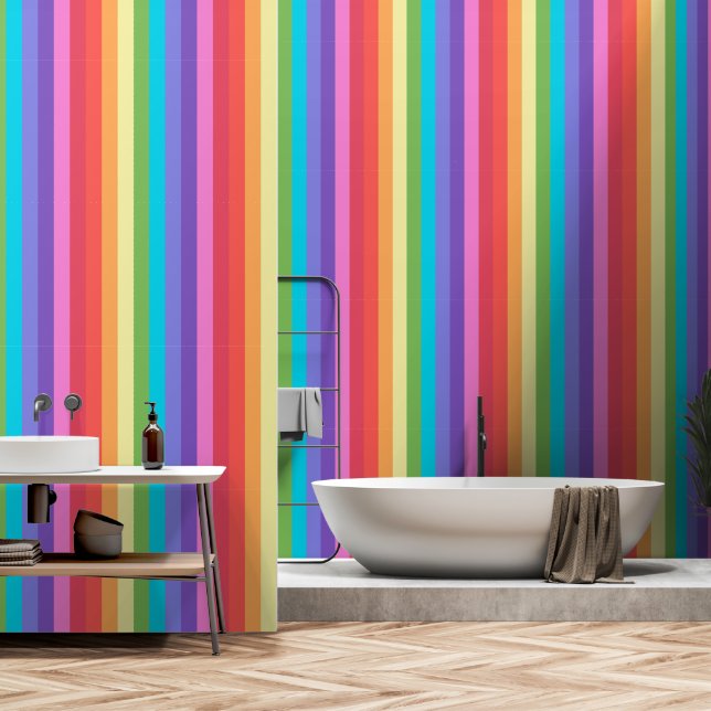 Klumprige Candy Stripe FC Vertikal Tapete (Badezimmer)