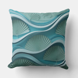 Klungkung Wasserfächer 3D Batik-Motiv Kissen
