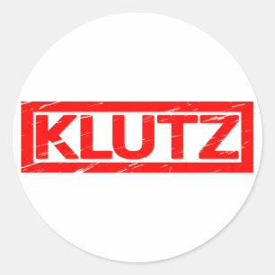 Klutz Briefmarke Runder Aufkleber
