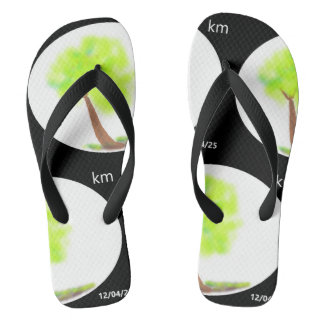 km Baum Malerei Flip Flops