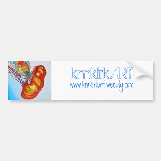 kmkirkART "Quallen I" Autoaufkleber (Vorne)