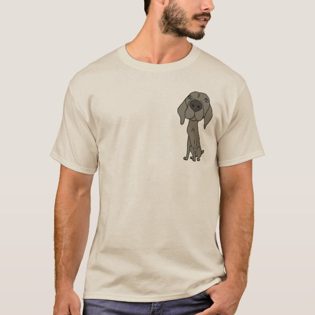 KN, niedliches Weimaraner Shirt (Vorderseite)
