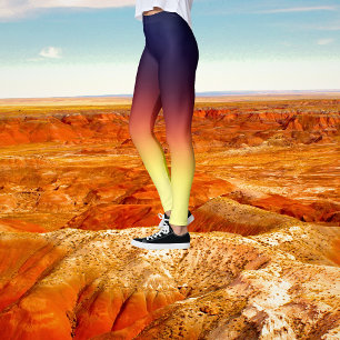 Knackige Apfel-Schatten-Ombre-Tie-Dye Leggings