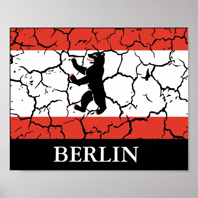 Knackige Flagge Berlins Poster (Vorne)