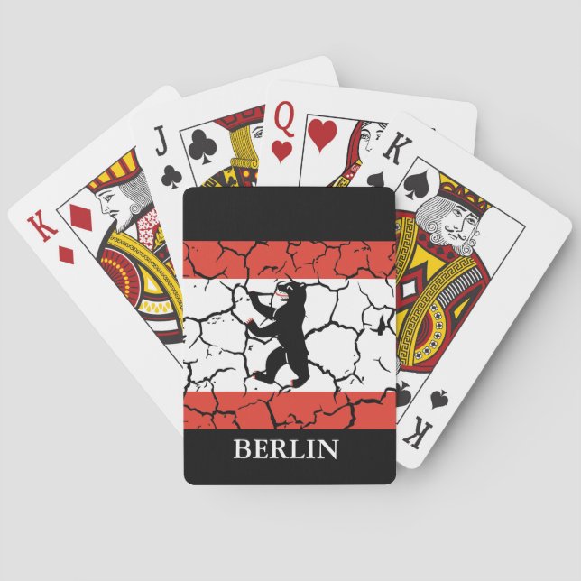 Knackige Flagge Berlins Spielkarten (Rückseite)