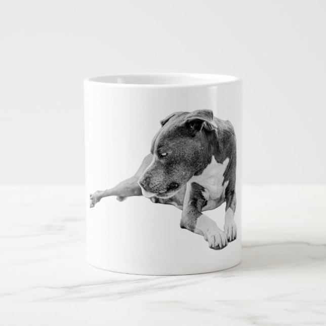 Knackige Luft, stetiger Blick Jumbo-Tasse (Vorderseite)