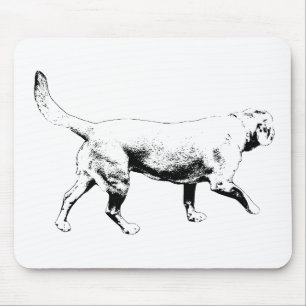 knackiger Spurenschritt Mousepad