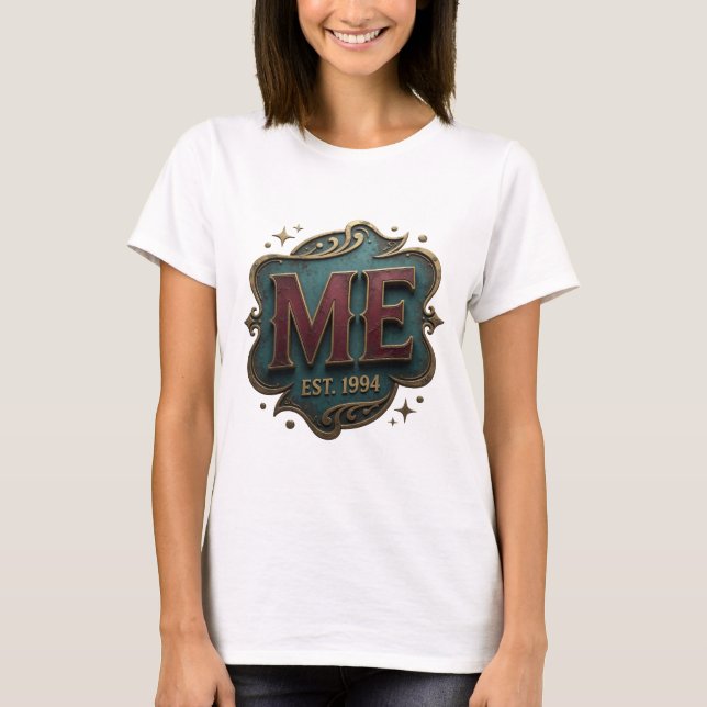 Knackiges Gold ABSTRACT ART Statement Design T-Shirt (Vorderseite)