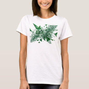 Knackiges grünes ABSTRACT ART Design T-Shirt