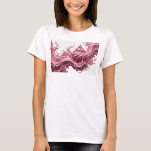 Knackiges Pink ABSTRACT ART Tragbare Kunst T-Shirt