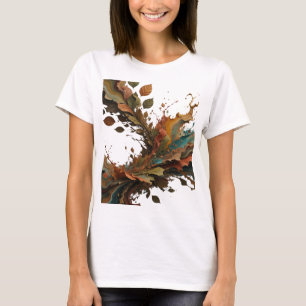 Knackiges Silber ABSTRACT ART Design T-Shirt