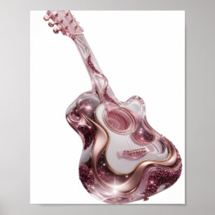 Knackiges Silber ABSTRACT ART Grafikdesign Poster