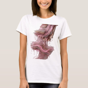 Knackiges Silber ABSTRACT ART Mode Druck T-Shirt