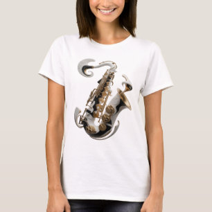 Knackiges Silber ABSTRACT ART Mode Druck T-Shirt