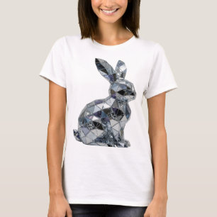 Knackiges Silber ABSTRACT ART Mode Druck v2 T-Shirt