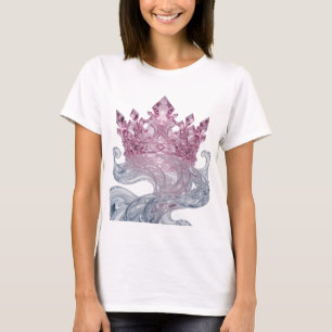 Knackiges Silber PRINCESS CROWN Maßdesign T-Shirt