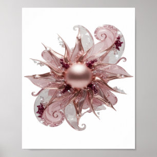 Knackiges Silber STRAHLENDE SONNE Benutzerdefinier Poster
