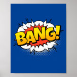 Knall! Auswirkungen des explosiven Pop Art Comic Poster<br><div class="desc">Fügen Sie Ihrem Raum einen explosiven Aktionsschub mit diesem 'Bang!' Pop Kunstdesign hinzu. Inspiriert von den dramatischen und energetischen Momenten klassischer Comic-Bücher,  erfasst dieses dynamische Stück die Intensität eines starken Einflusses und macht es zu einer kühlen und auffälligen Ergänzung zu jedem Raum.</div>